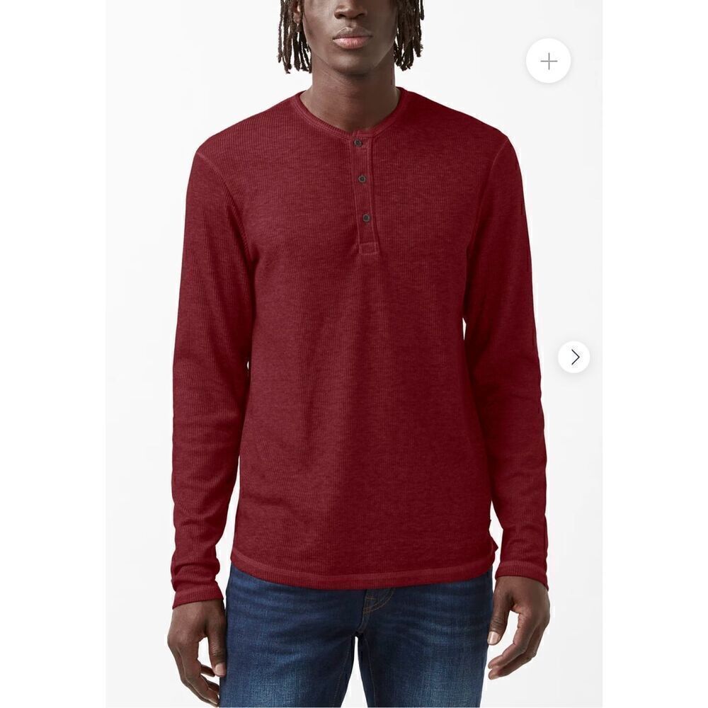 Buffalo by David Bitton Men’s Medium Red Long Sleeve Button Down Casual Shirt